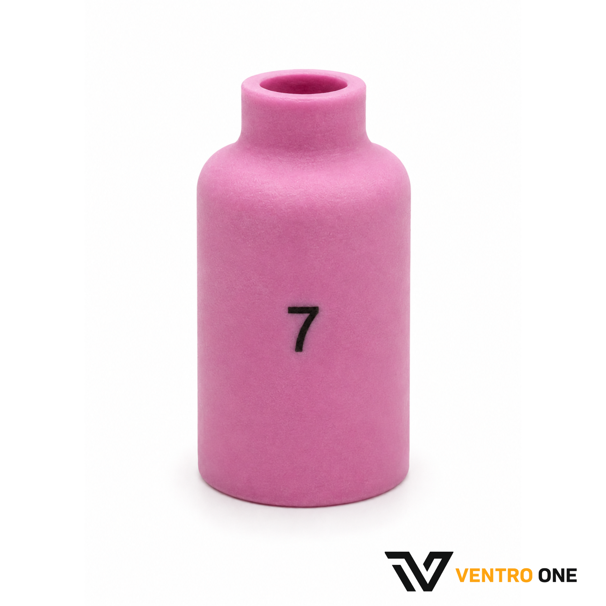 Pink Ceramic TIG Nozzle – 54N15, Size #7, 7/16