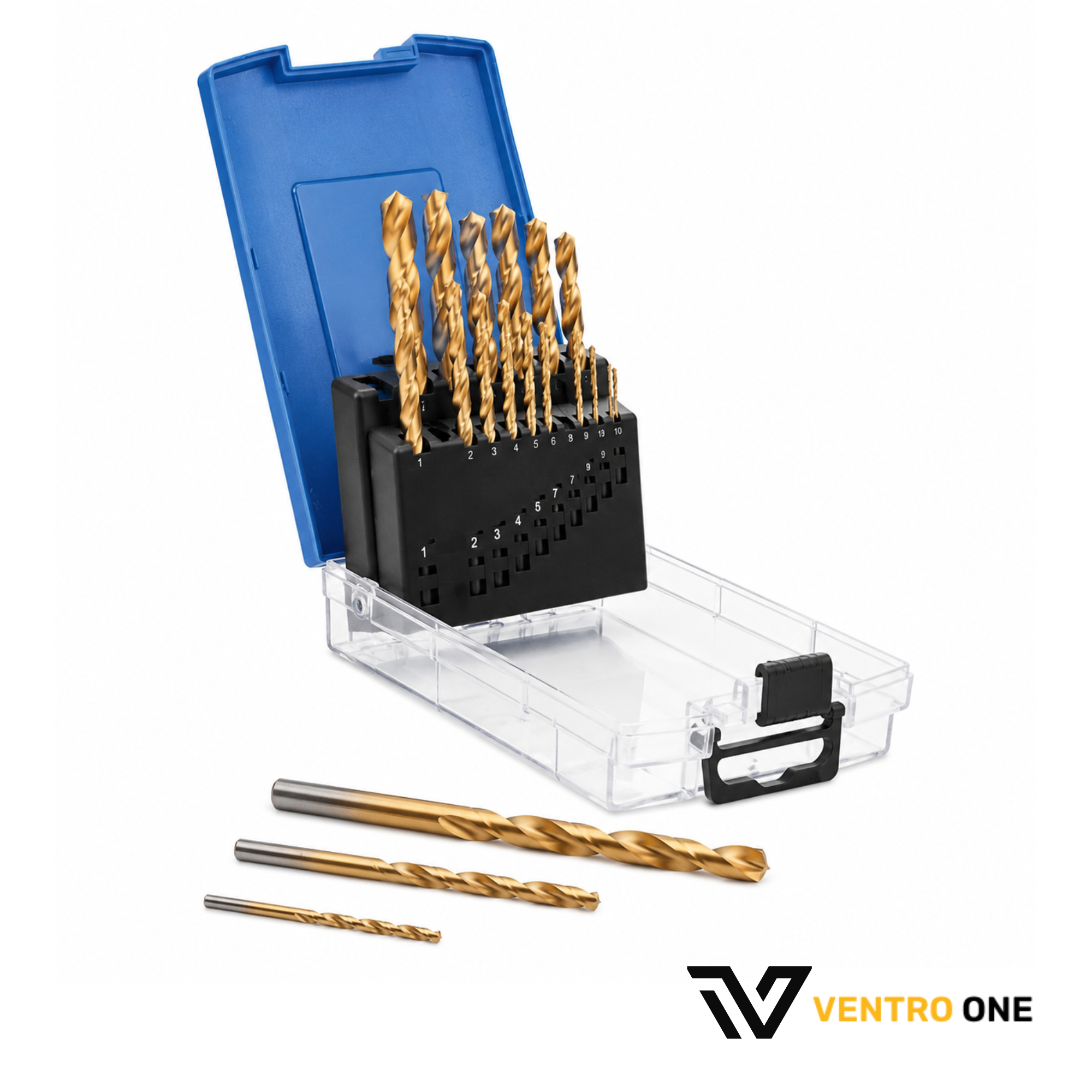 M35 HSS Drill Bit Set – 1.0mm to 10.0mm, Cobalt Steel