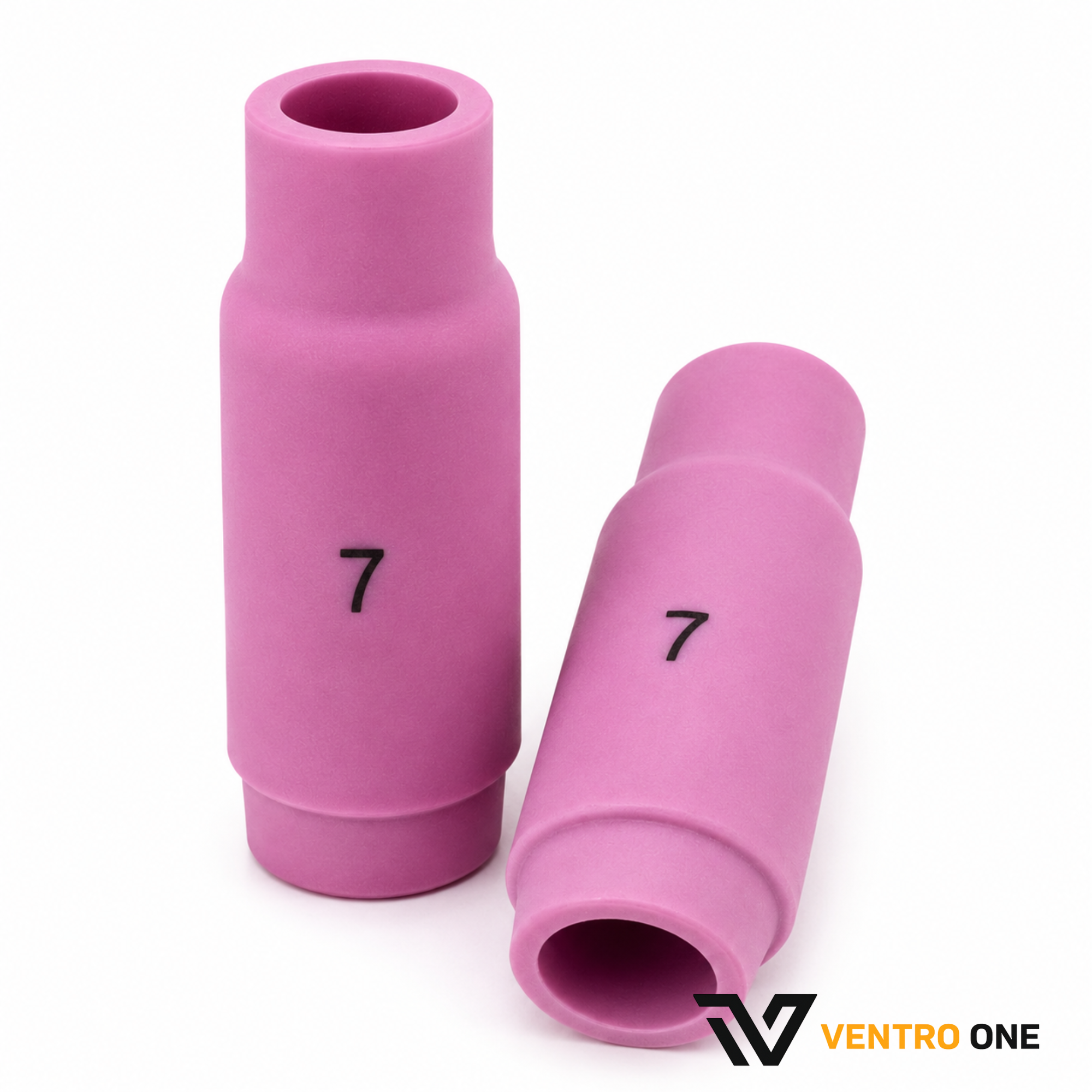 Pink Ceramic TIG Nozzle – 10N47, Size #7, 7/16