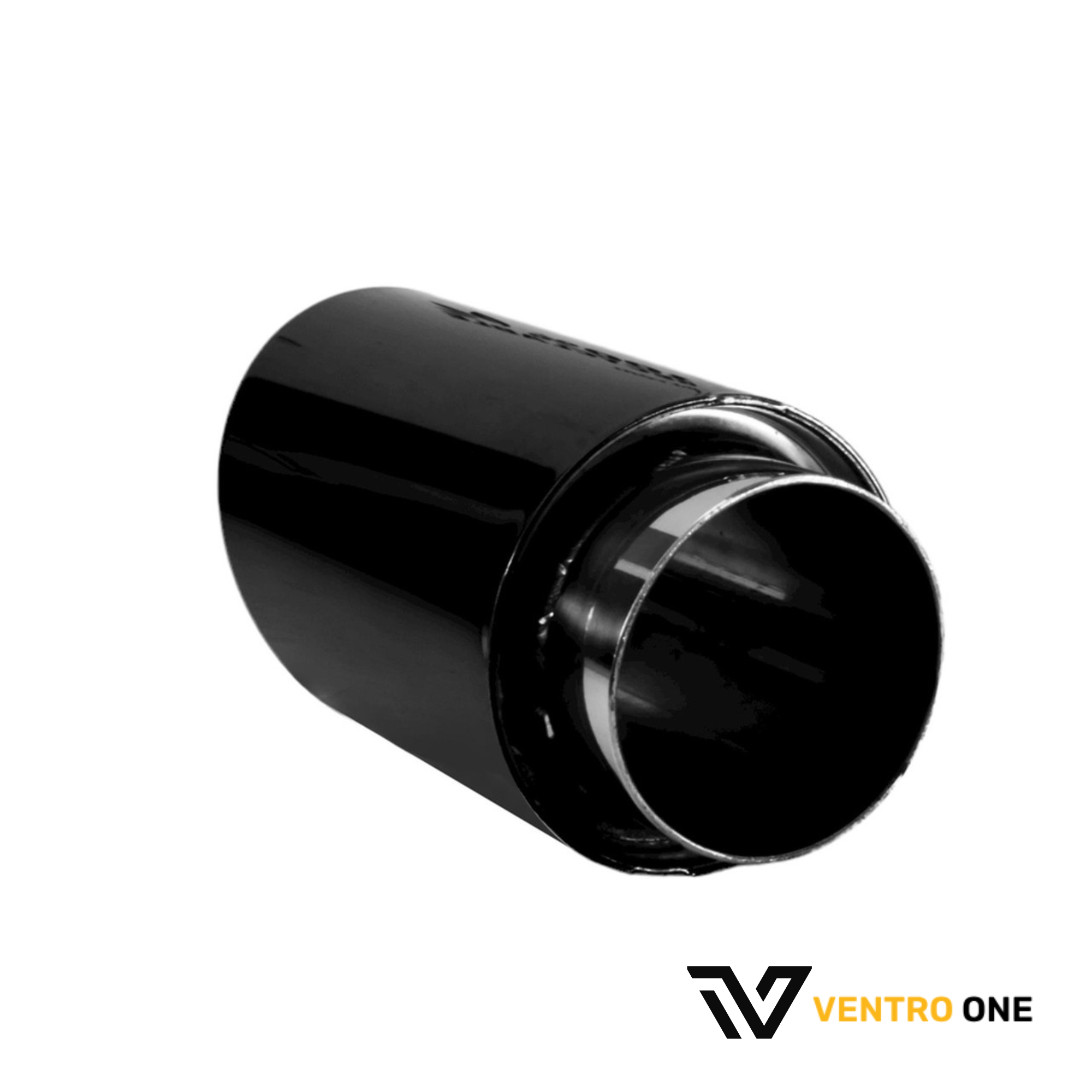Black Chrome Mid Slash Exhaust Tip – 63mm Inlet, 101mm Outlet