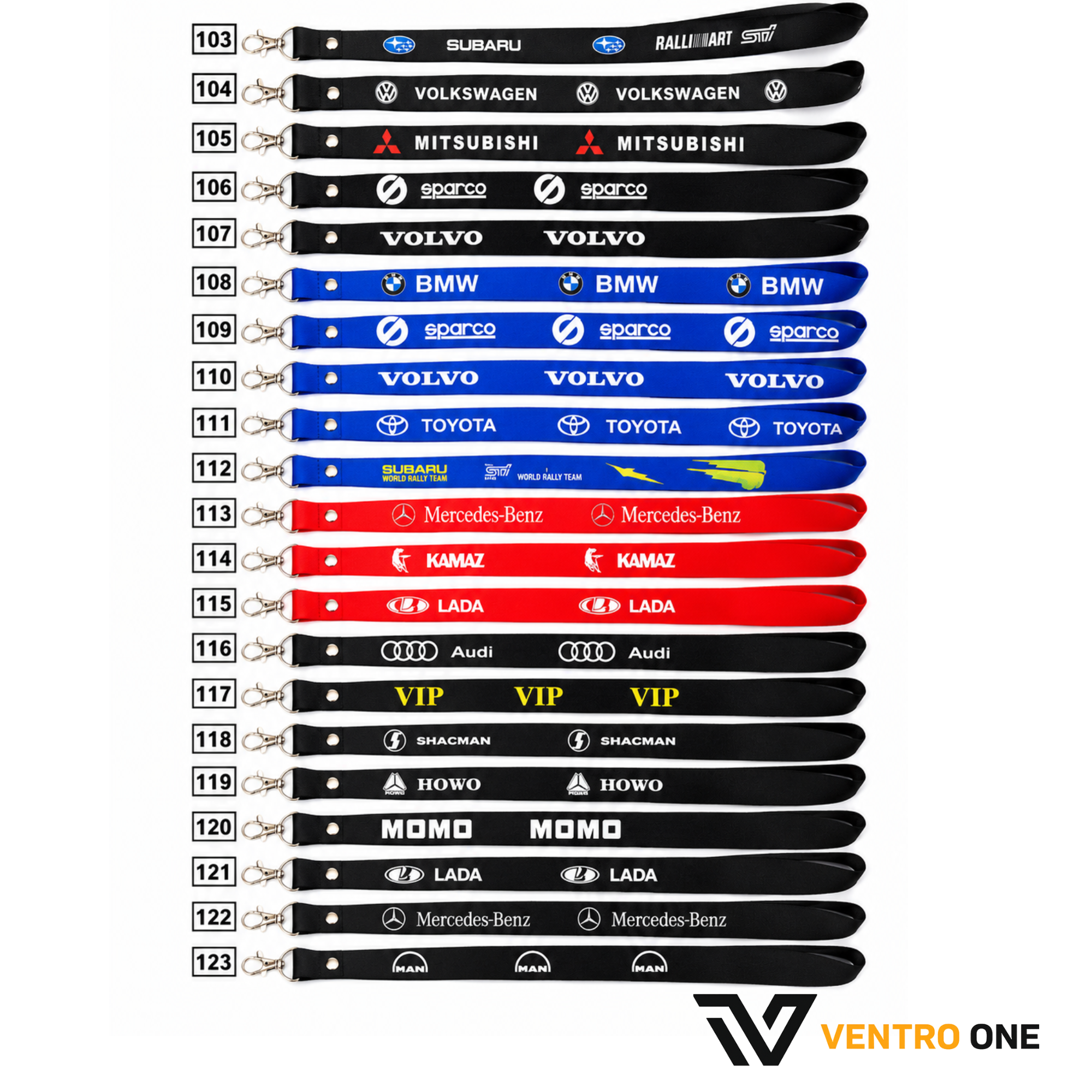 DKU Lanyard Long Strap – Black Woven Polyester with Printed Logo