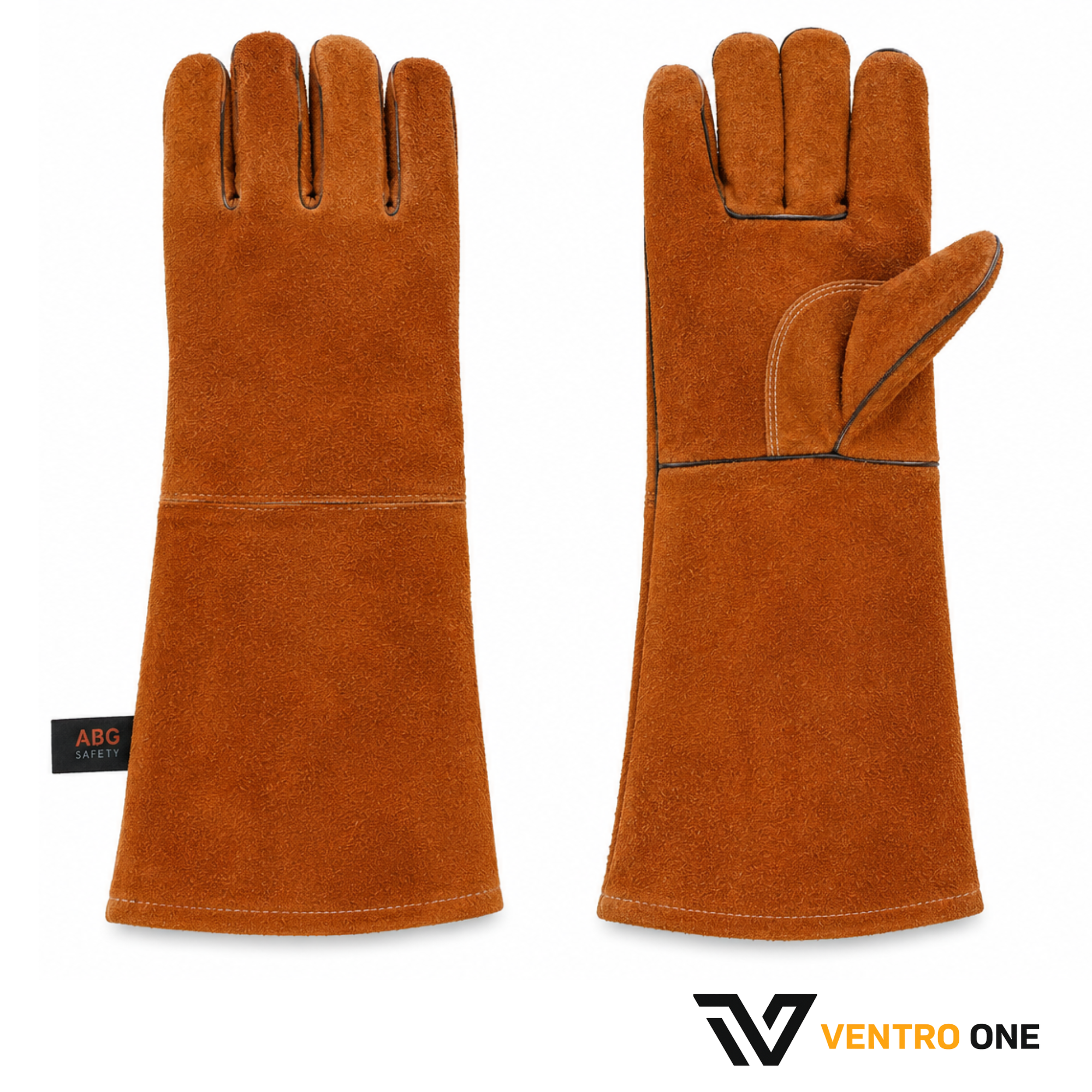 TIG Welding Gloves 16 Inch Yellow Cowhide AB Grade – Premium Heat Resistant Welding Gloves