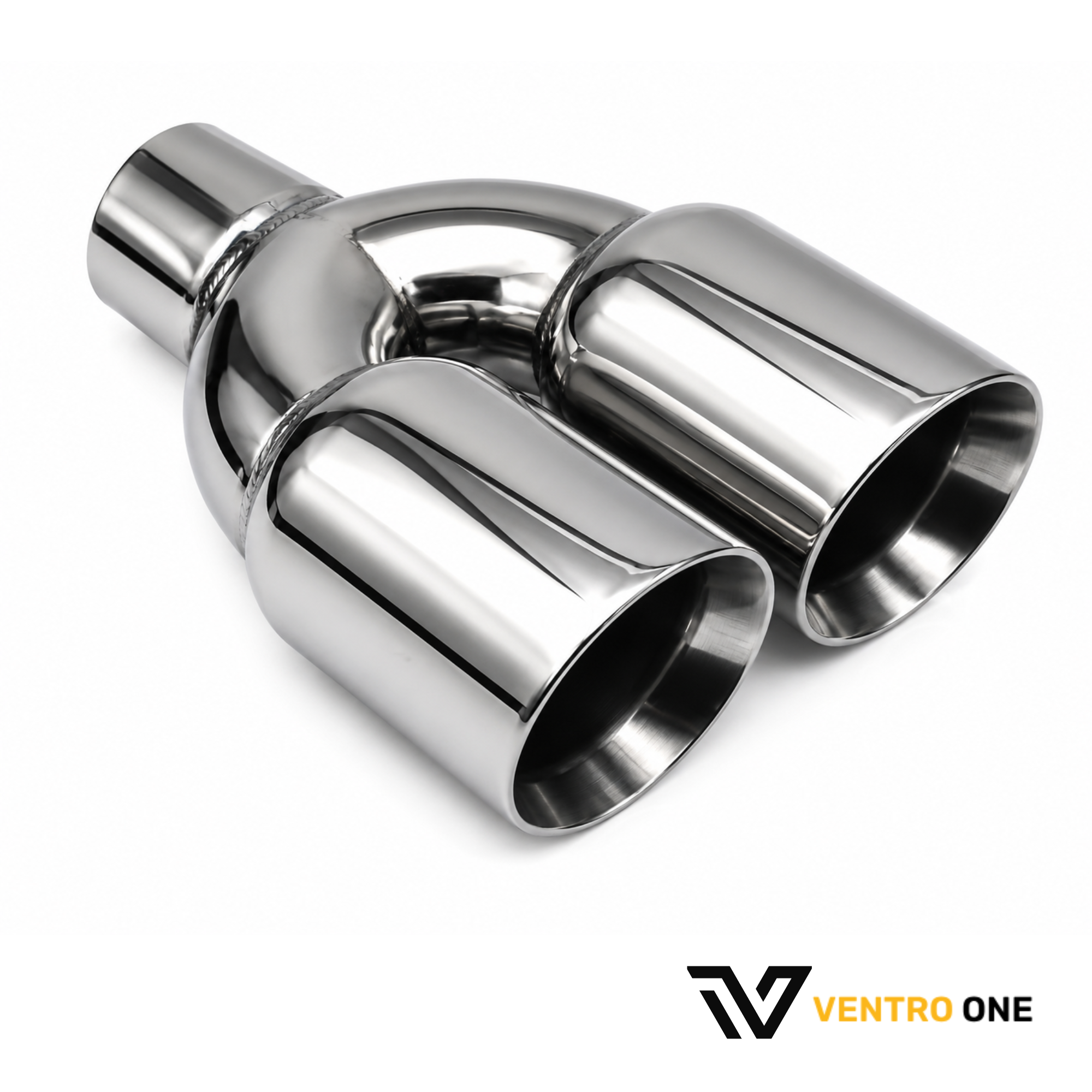 Dual Straight Chrome Exhaust Tip – Long, 63mm Inlet, 101mm Outlet