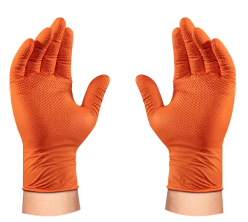 8mil Nitrile Gloves Black Disposable 100pcs Box – Heavy-Duty PPE Gloves