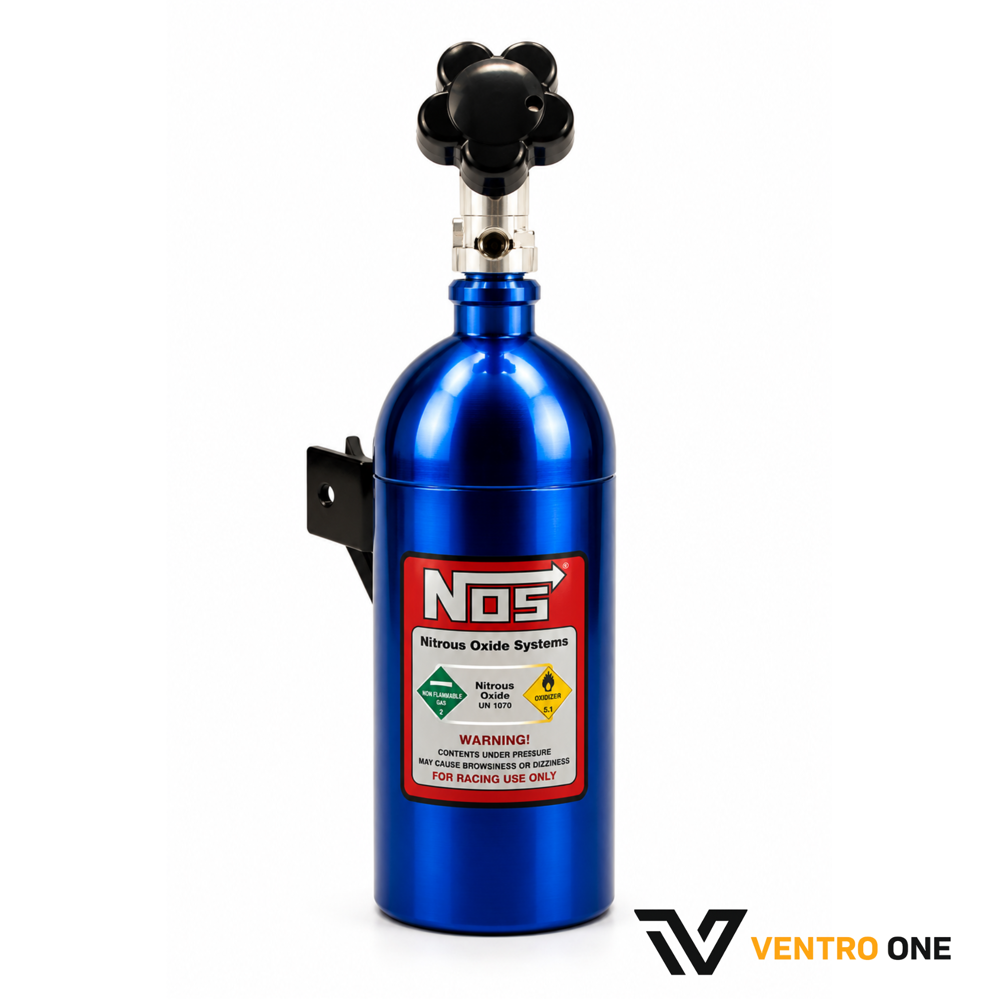 NOS Bottle Key Chain – Blue Fragrance Cylinder Car Accessory