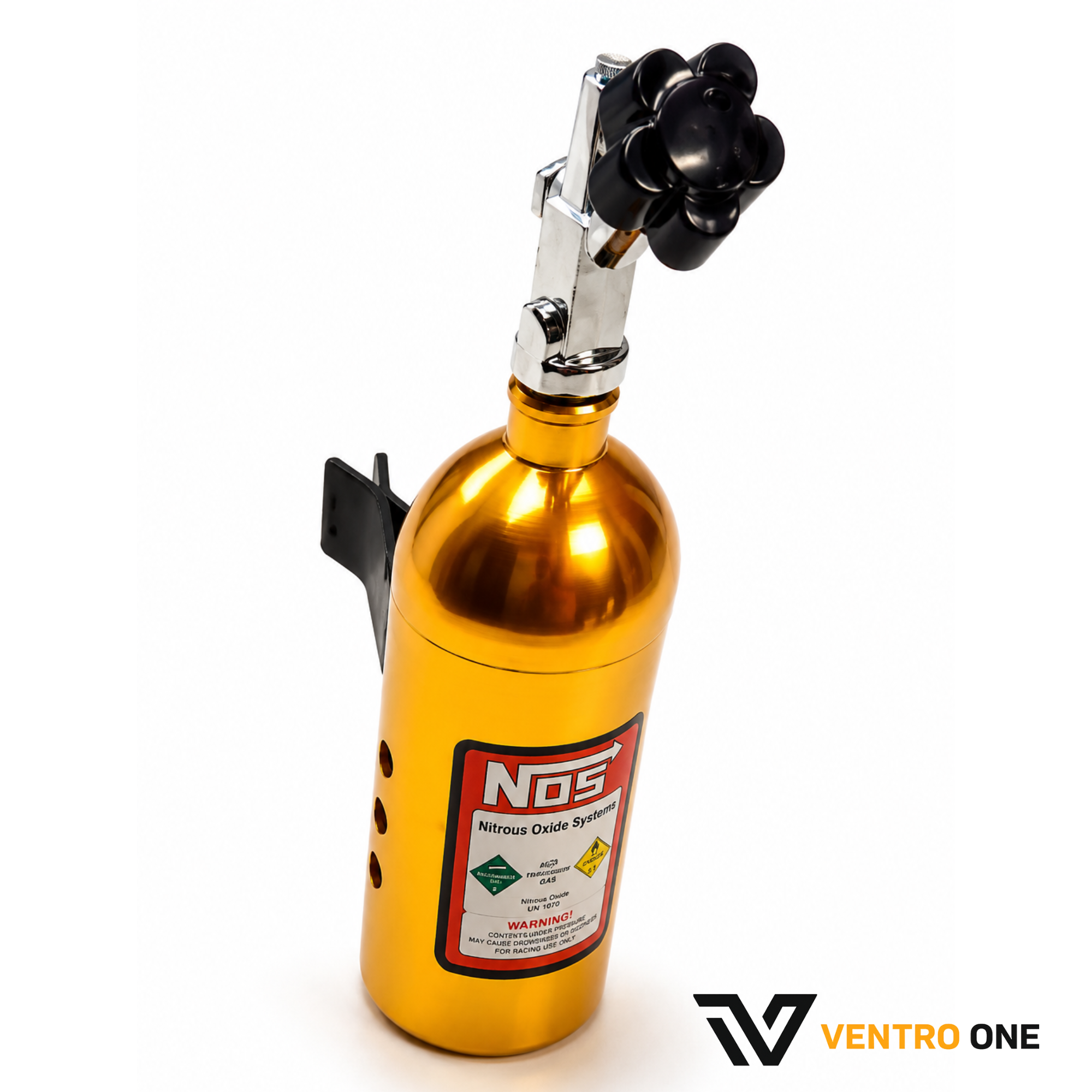 NOS Bottle Keychain – Gold Fragrance Cylinder