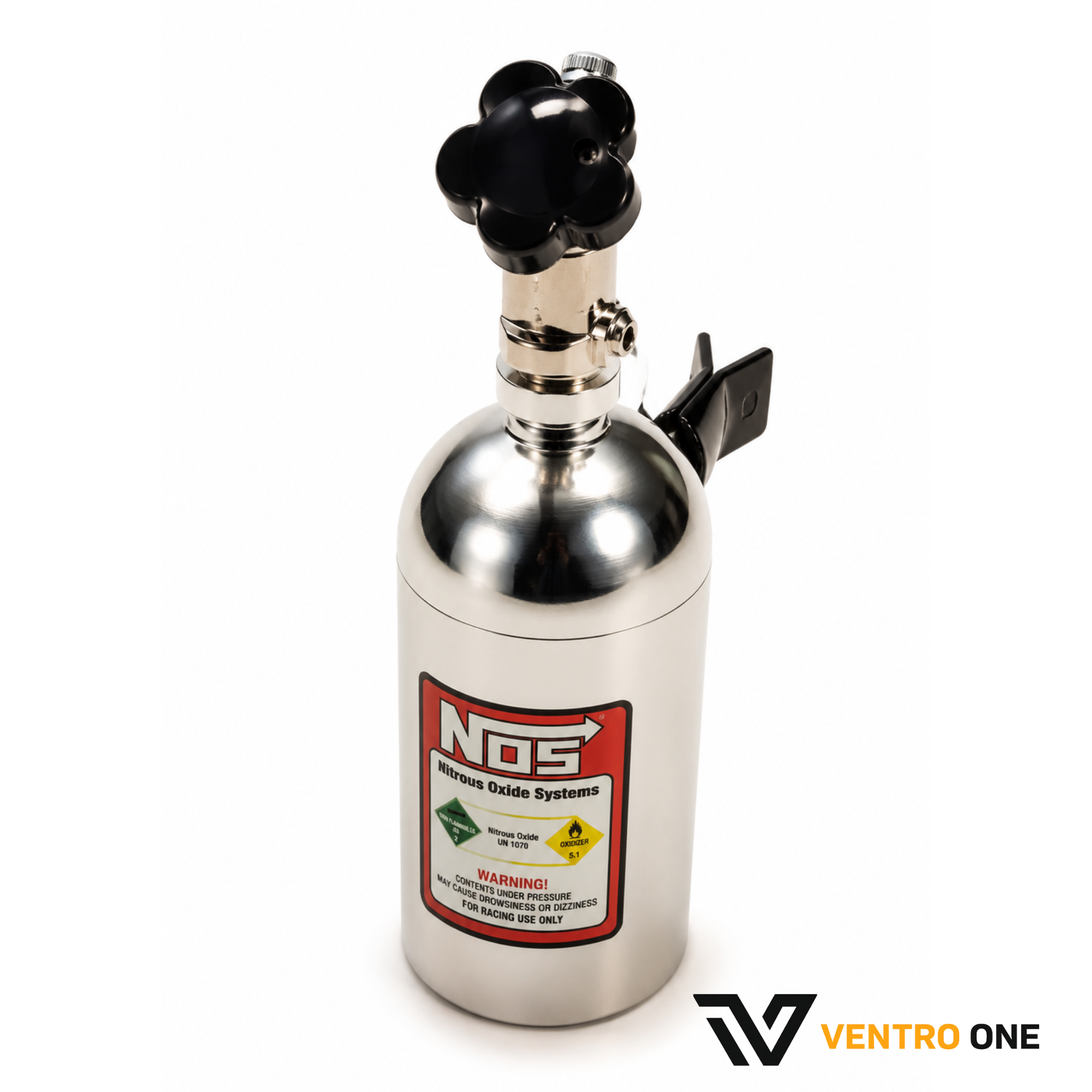 NOS Bottle Keychain – Silver Fragrance Cylinder