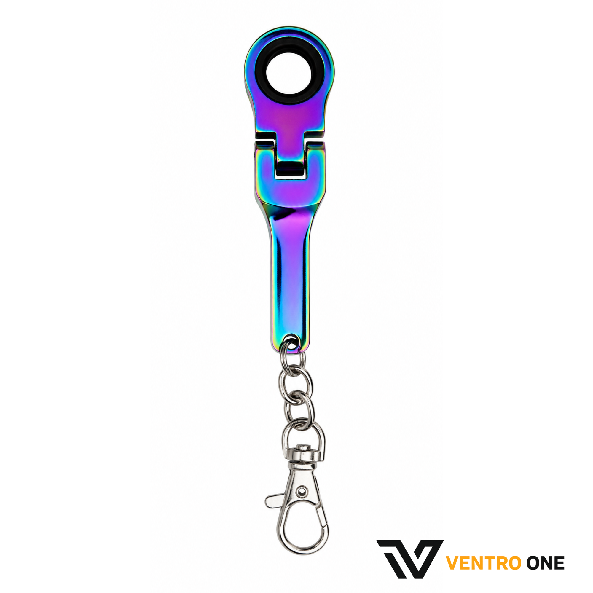 Mini Ratchet Wrench Keychain – Multi-Colour Alloy