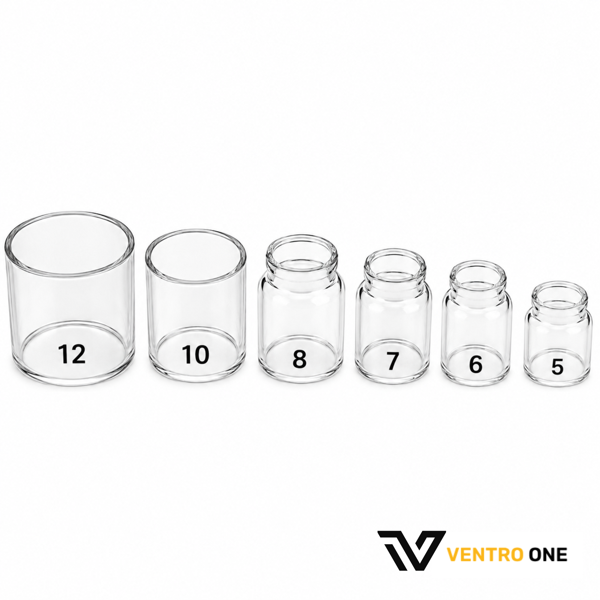 TIG Pyrex Glass Cup – Size #7, Ø11mm, Fits WP9/17/18/20/26