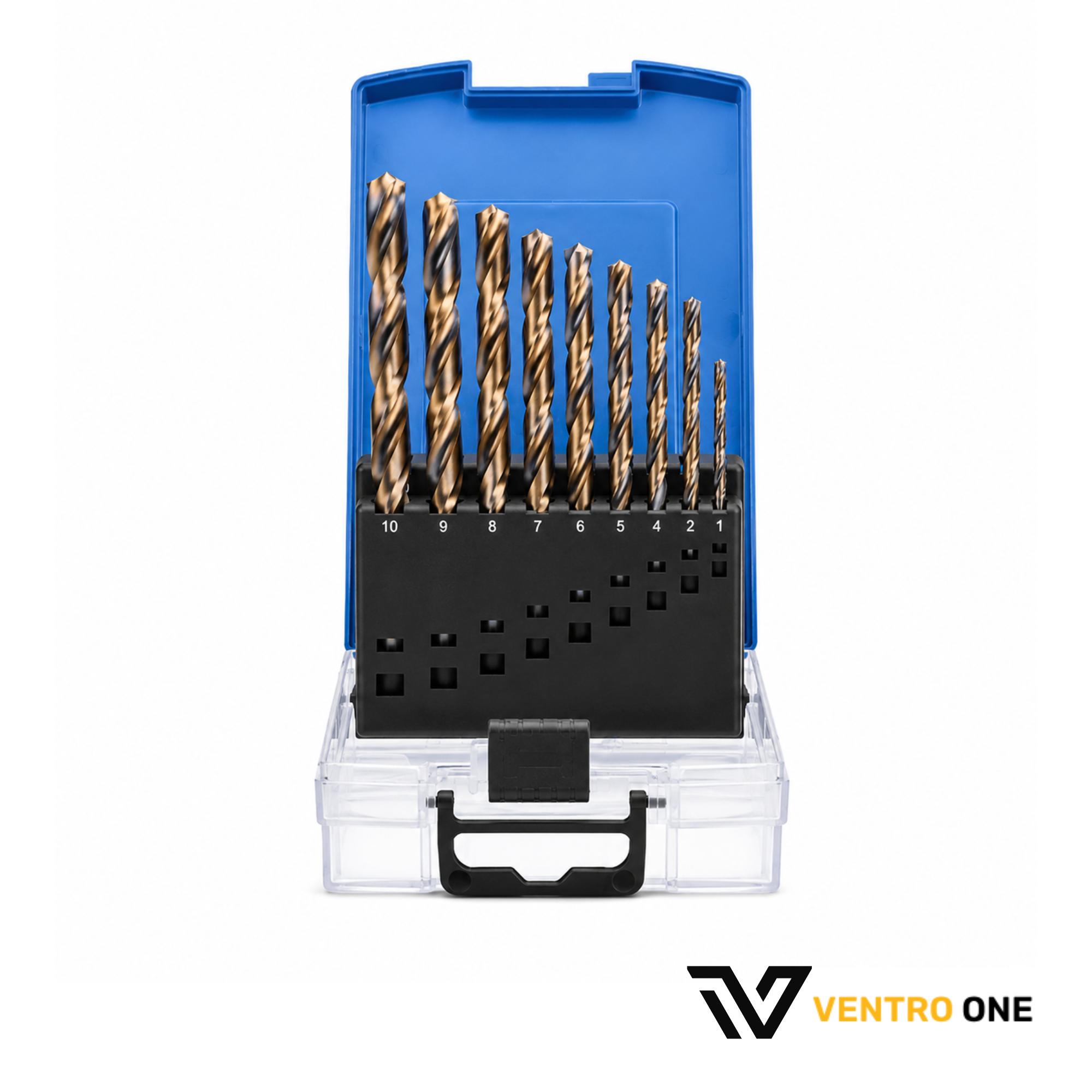 M35 HSS Drill Bit Set – 1.0mm to 10.0mm, Cobalt Steel