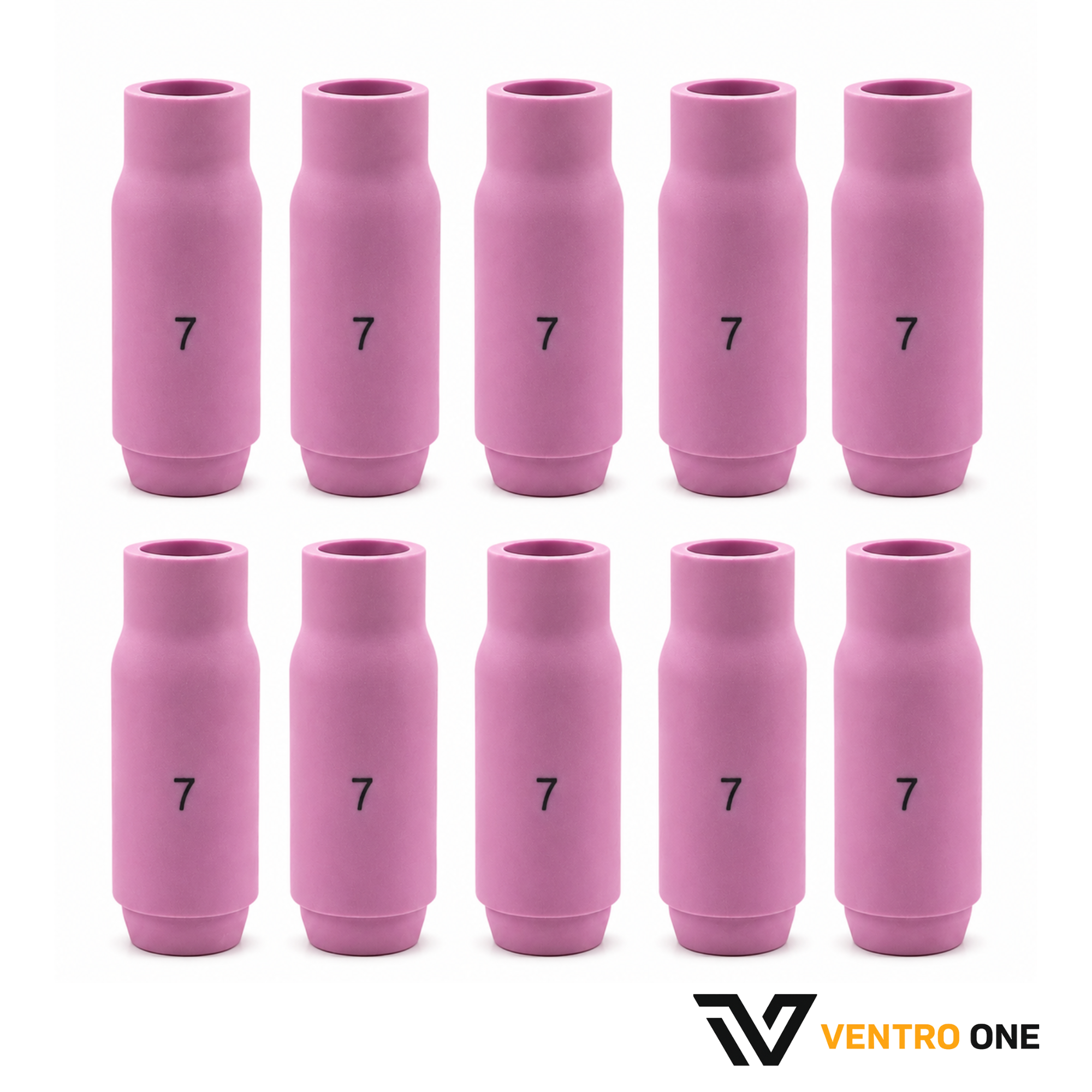 Pink Ceramic TIG Nozzle – 10N47, Size #7, 7/16