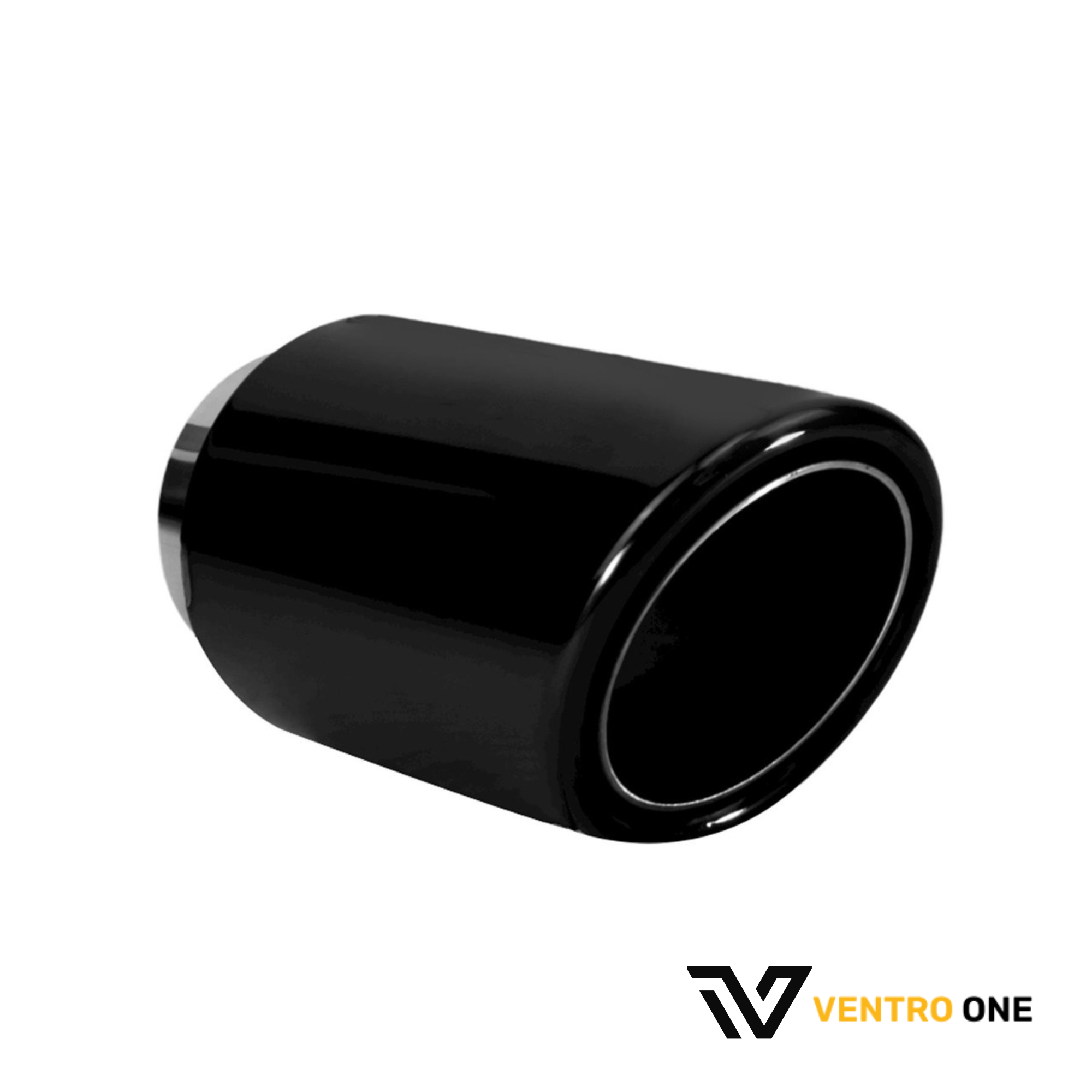 Black Chrome Mid Slash Exhaust Tip – 63mm Inlet, 101mm Outlet