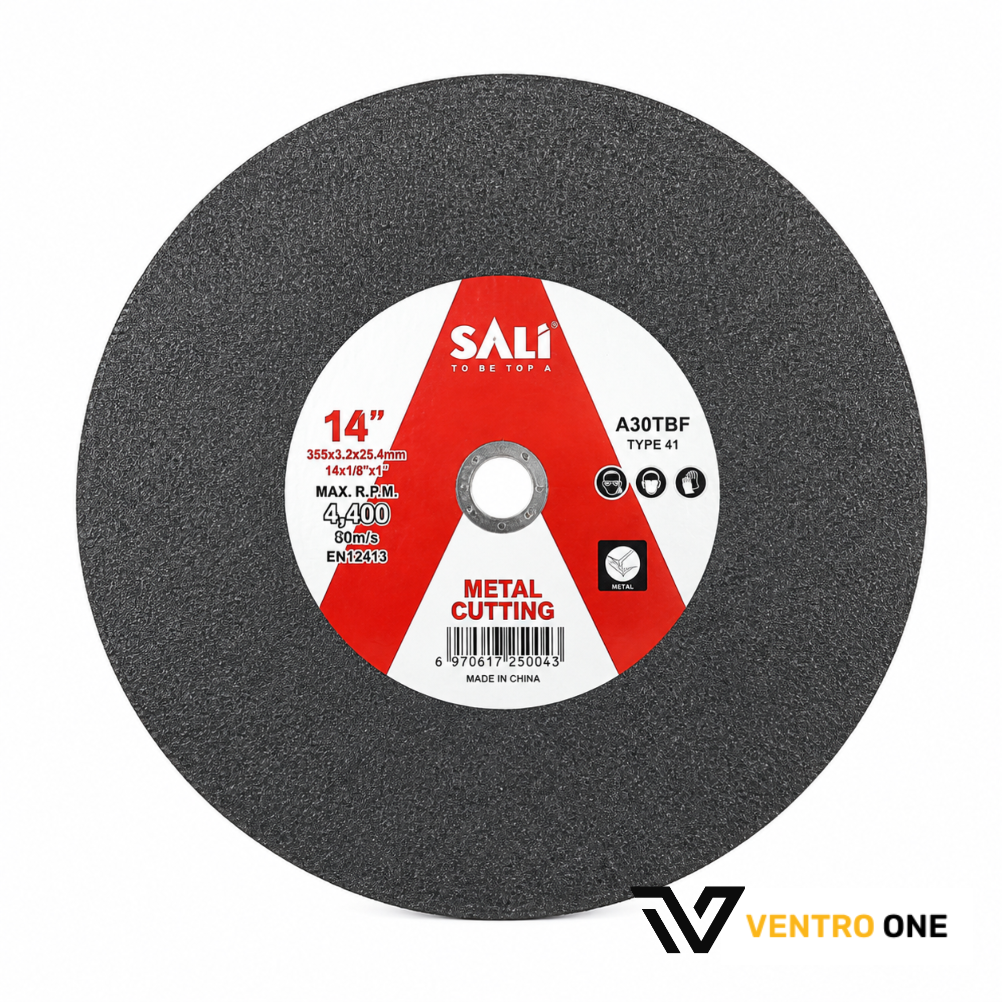 SALI Abrasive Metal Cutting Disc 355 × 3.0 × 25.4mm – Stainless Steel Band Saw Cutting Disc