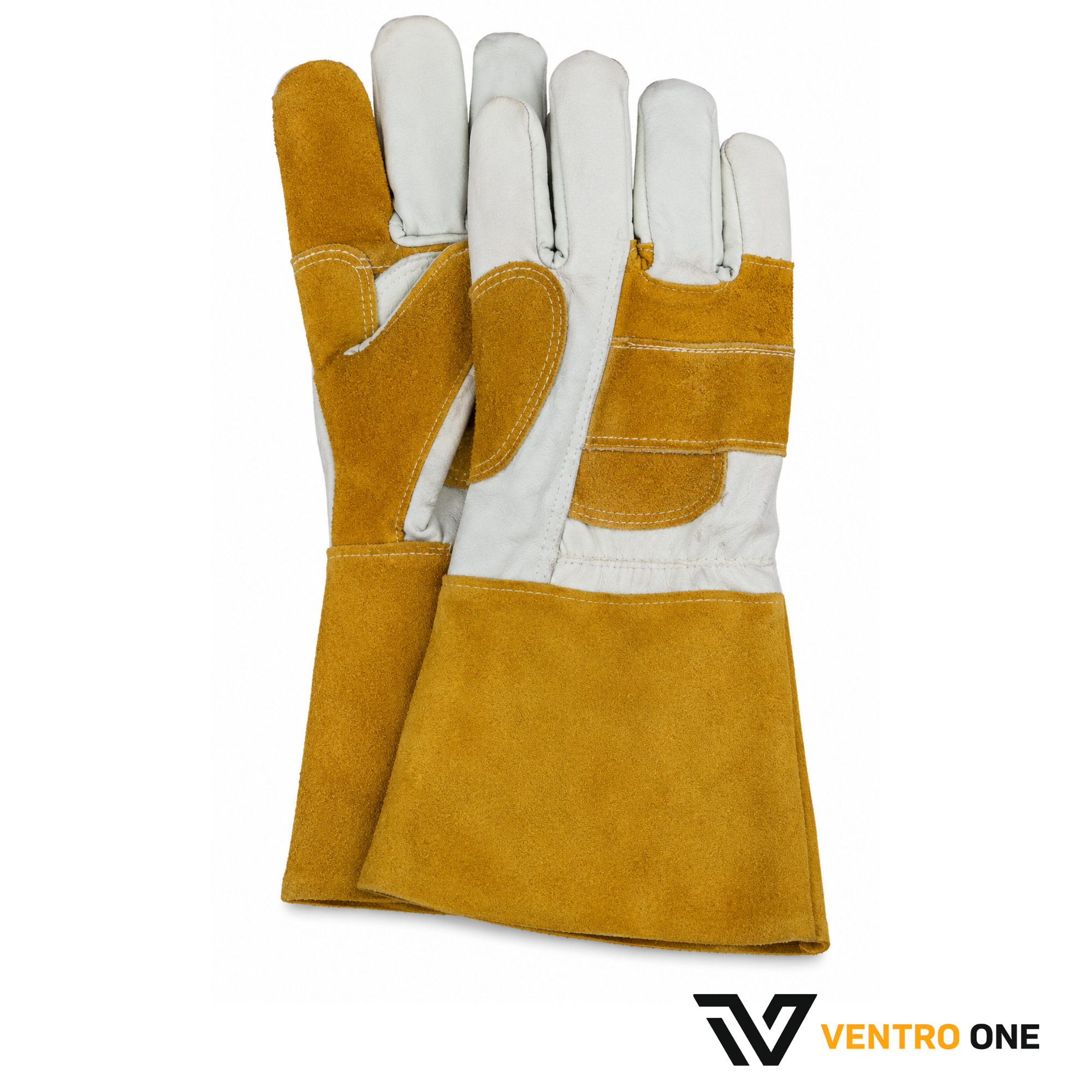Welding Gloves Goat & Cow Leather AB Grade – Heavy-Duty Heat Resistant Welding Gloves