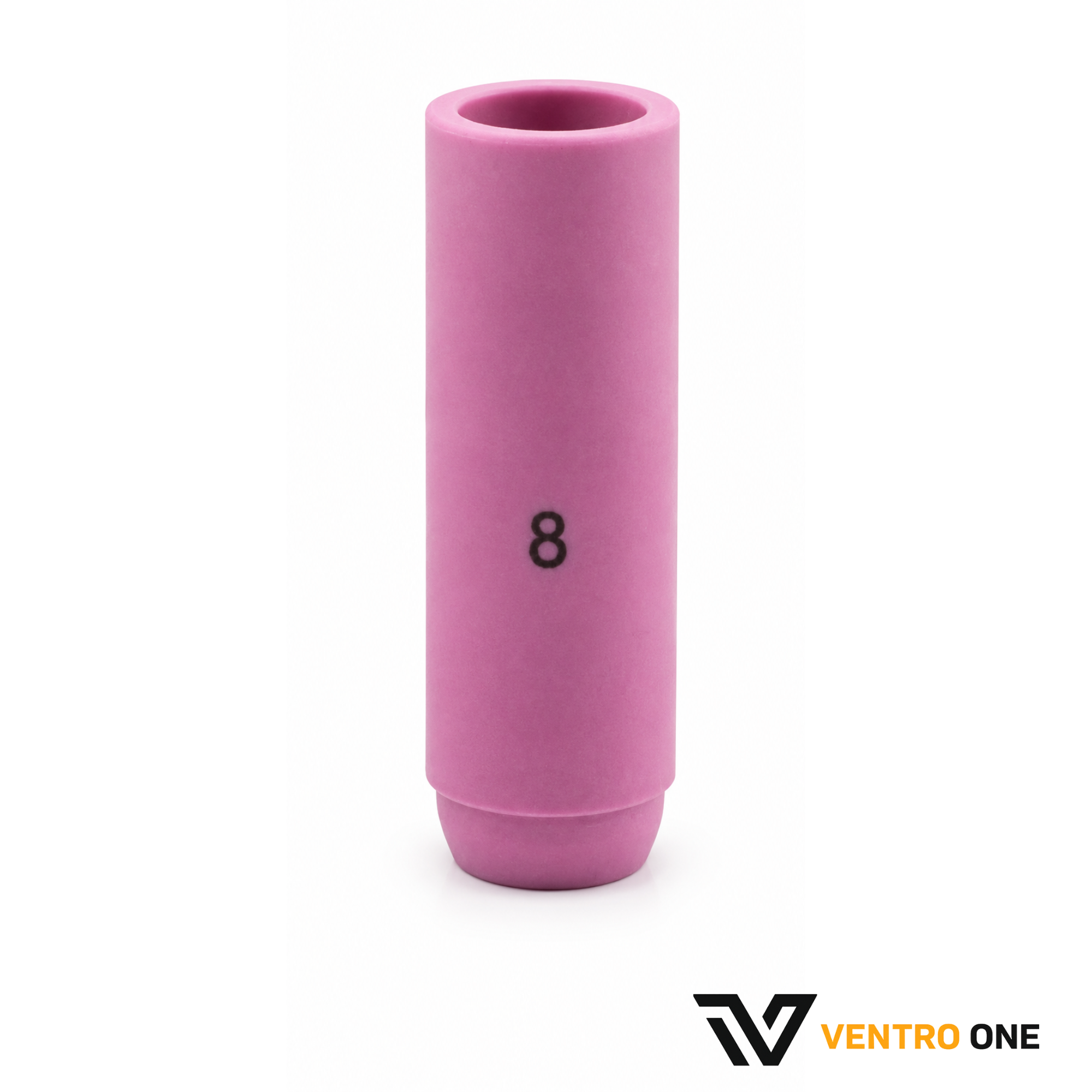 Pink Ceramic TIG Nozzle – 10N46, Size #8, 1/2
