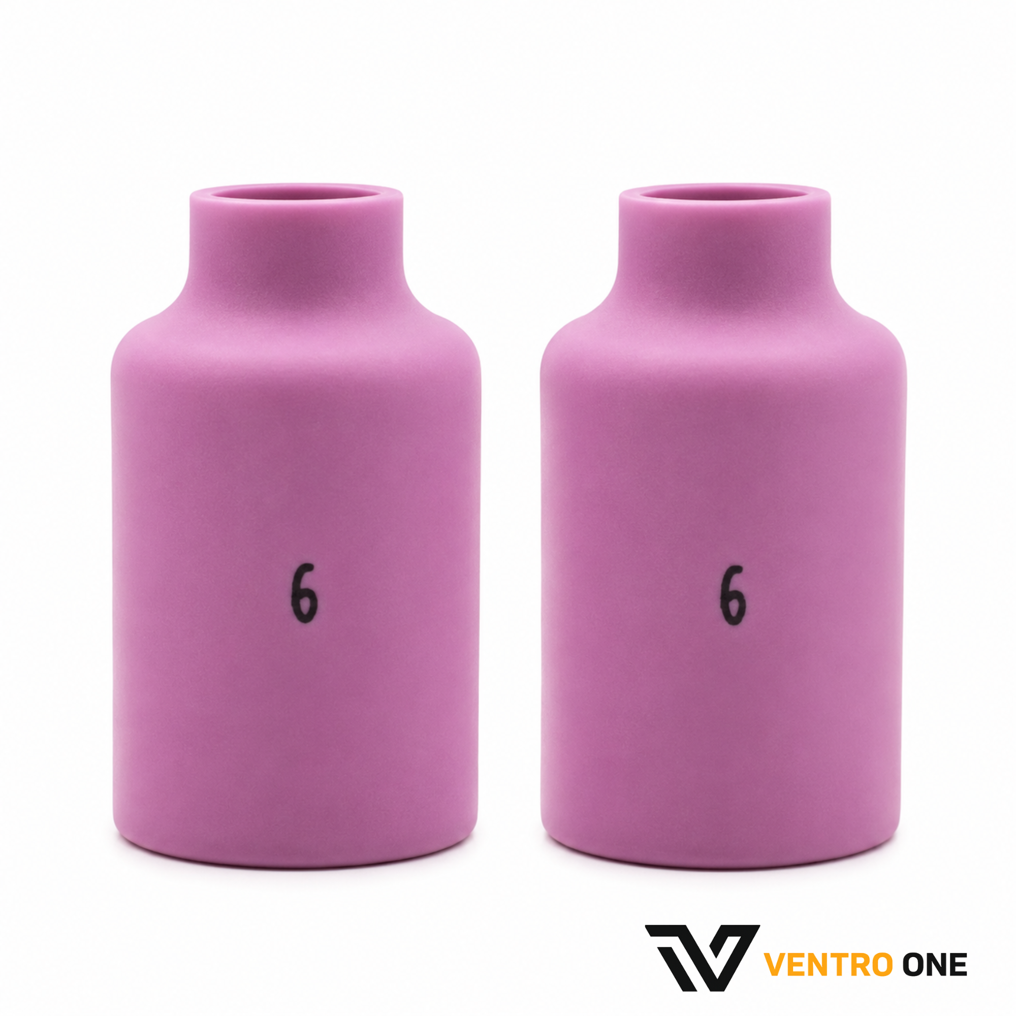 Pink Ceramic TIG Nozzle – 54N16, Size #6, 3/8