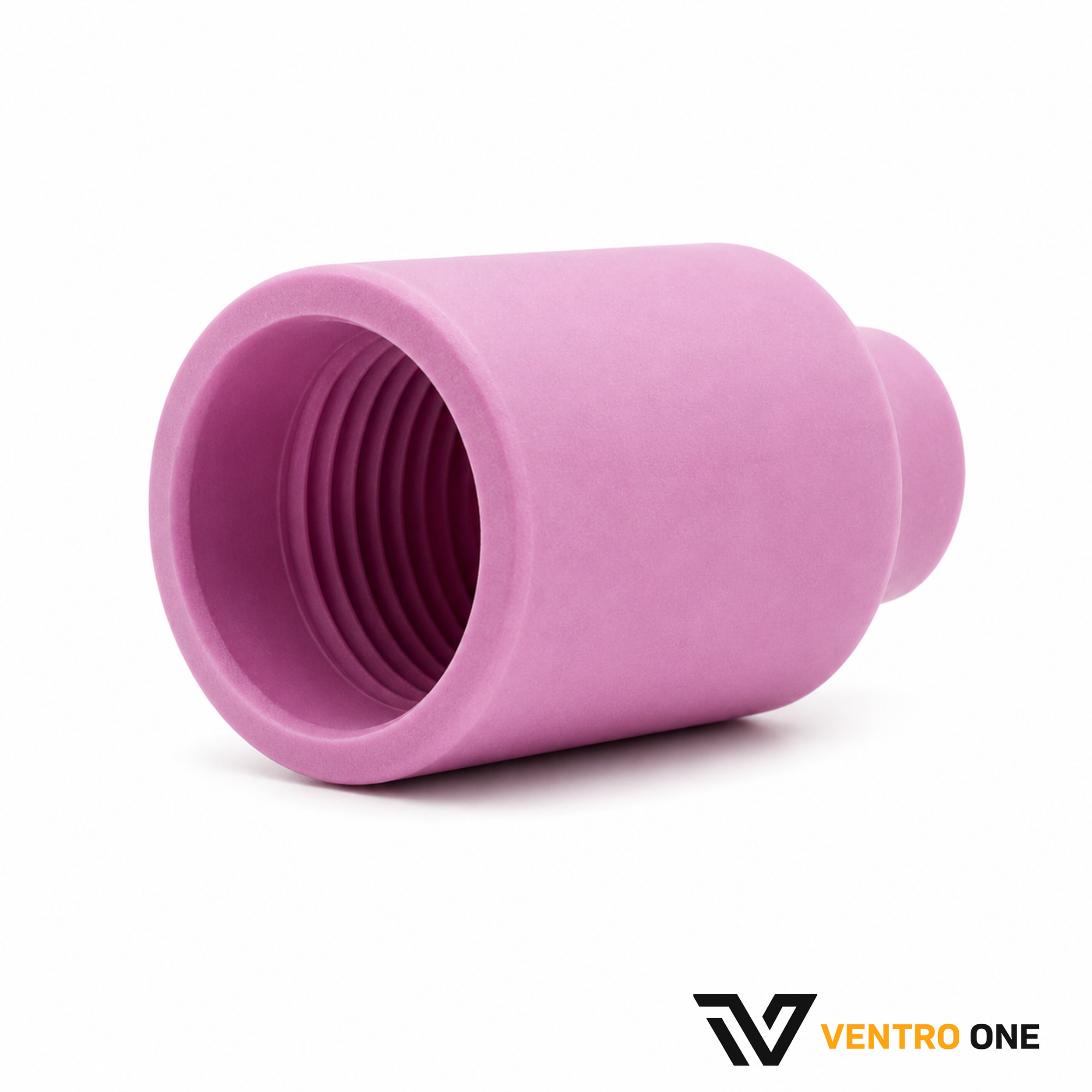 Pink Ceramic TIG Nozzle – 54N16, Size #6, 3/8