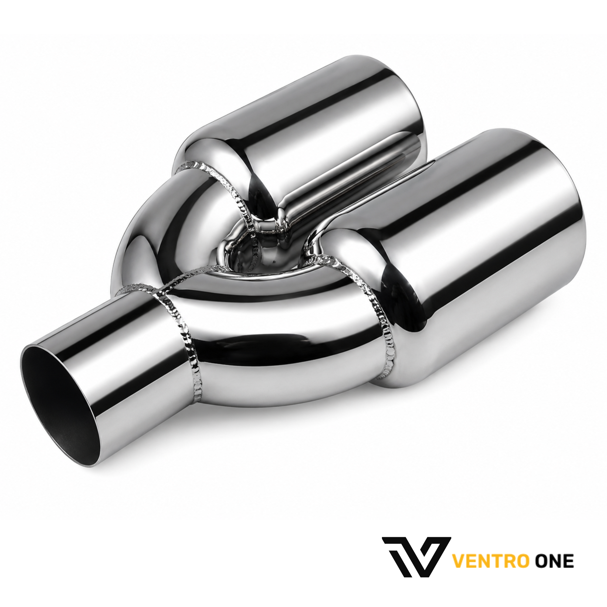 Dual Straight Chrome Exhaust Tip – Long, 63mm Inlet, 101mm Outlet