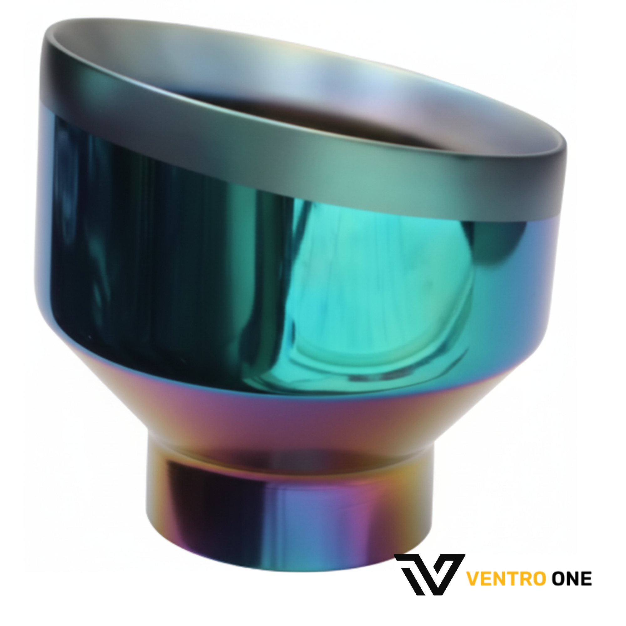 Burnt Blue Titanium-Style Exhaust Tip – 63mm Inlet, 89mm Outlet